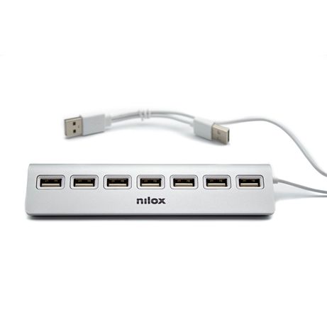 HUB NILOX 7x USB C 2.0 ALUMINIO - Imagen 3 de 11 HUB NILOX 7x USB C 2.0 ALUMINIO - Imagen 3 de 11