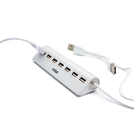 HUB NILOX 7x USB C 2.0 ALUMINIO - Imagen 4 de 11 HUB NILOX 7x USB C 2.0 ALUMINIO - Imagen 4 de 11
