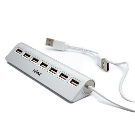 HUB NILOX 7x USB C 2.0 ALUMINIO - Imagen 6 de 11 HUB NILOX 7x USB C 2.0 ALUMINIO - Imagen 6 de 11