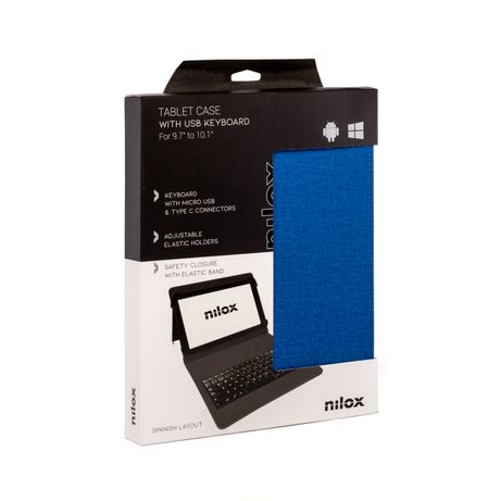 FUNDA TECLADO NILOX USB 10.1" AZUL - Imagen 16 de 17 FUNDA TECLADO NILOX USB 10.1" AZUL - Imagen 16 de 17