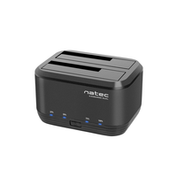 Miniatura 1 de DOCKING STATION NATEC KANGAROO DUAL USB 3.0 SATA NEGRA