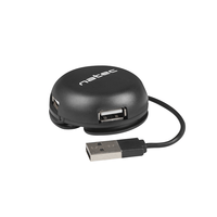 Miniatura 1 de HUB NATEC BUMBLEBEE 4 PUERTOS USB 2.0 NEGRO