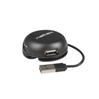 Miniatura 2 de HUB NATEC BUMBLEBEE 4 PUERTOS USB 2.0 NEGRO