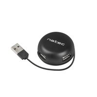 Miniatura 3 de HUB NATEC BUMBLEBEE 4 PUERTOS USB 2.0 NEGRO