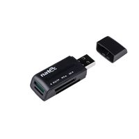 Miniatura 2 de LECTOR DE TARJETAS NATEC MINI ANT 3 SDHC MMC M2 MICROSD USB 2.0 NEGRO