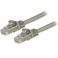 Miniatura 1 de Cable de 1 5m Cat6 de Red Ethernet Gris RJ45 sin Enganches