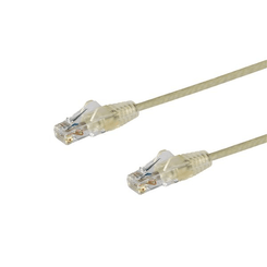1.5M SLIM CAT6 CABLE - GREY SNAGLESS - 28 AWG COPPER WI RE