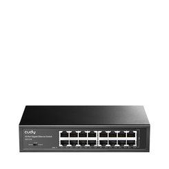 SWITCH 16 PUERTOS 10/100/1000 CUDY GS1016 NEGRO