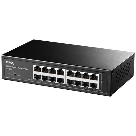 SWITCH 16 PUERTOS 10/100/1000 CUDY GS1016 NEGRO - Imagen 3 de 5 SWITCH 16 PUERTOS 10/100/1000 CUDY GS1016 NEGRO - Imagen 3 de 5