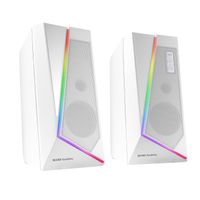 Miniatura 2 de ALTAVOCES 2.0 BLUETOOTH 5.0 MARS GAMING MS7 WHITE 20W RMS ILUMINACION RGB DINAMICO PROCESADOR DSP