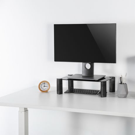 AISENS - SOPORTE ELEVADOR CRISTAL PARA MONITOR/PORTÁTIL, NEGRO - Imagen 4 de 6 AISENS - SOPORTE ELEVADOR CRISTAL PARA MONITOR/PORTÁTIL, NEGRO - Imagen 4 de 6