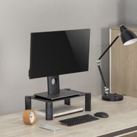 Miniatura 5 de AISENS - SOPORTE ELEVADOR CRISTAL PARA MONITOR/PORTÁTIL, NEGRO