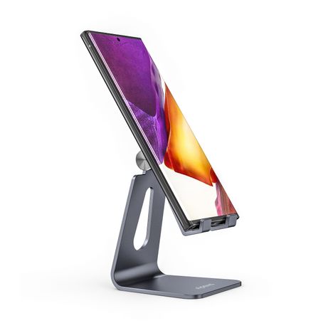 AISENS Soporte De Sobremesa Tamaño M Ajustable (1 Pivote) Para Movil / Tablet, Gris - Imagen 4 de 8 AISENS Soporte De Sobremesa Tamaño M Ajustable (1 Pivote) Para Movil / Tablet, Gris - Imagen 4 de 8