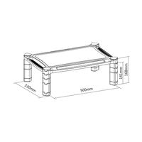 Miniatura 6 de AISENS Soporte Elevador XL Para Monitor/Portátil, Negro