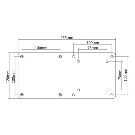 SOPORTE VESA AISENS PARA MINI PC NUC BAREBONE COMPATIBLE CON ESTANDARD 75X75 Y 100X100 ACERO Y ALUMINIO NEGRO MPC01-055 - Imagen 5 de 5 SOPORTE VESA AISENS PARA MINI PC NUC BAREBONE COMPATIBLE CON ESTANDARD 75X75 Y 100X100 ACERO Y ALUMINIO NEGRO MPC01-055 - Imagen 5 de 5