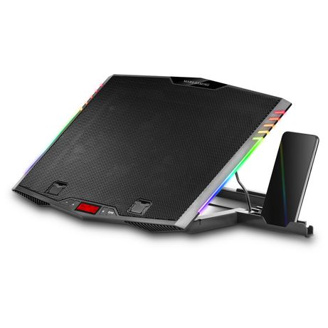 BASE DE REFRIGERACION PARA PORTATILES MARS GAMING CON SOPORTE ADICIONAL DE MOVIL/TABLET PARA PORTATIL HASTA 17" ILUMINACION RGB - Imagen 2 de 7 BASE DE REFRIGERACION PARA PORTATILES MARS GAMING CON SOPORTE ADICIONAL DE MOVIL/TABLET PARA PORTATIL HASTA 17" ILUMINACION RGB - Imagen 2 de 7