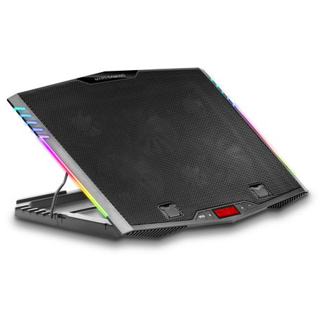 BASE DE REFRIGERACION PARA PORTATILES MARS GAMING CON SOPORTE ADICIONAL DE MOVIL/TABLET PARA PORTATIL HASTA 17" ILUMINACION RGB - Imagen 3 de 7 BASE DE REFRIGERACION PARA PORTATILES MARS GAMING CON SOPORTE ADICIONAL DE MOVIL/TABLET PARA PORTATIL HASTA 17" ILUMINACION RGB - Imagen 3 de 7