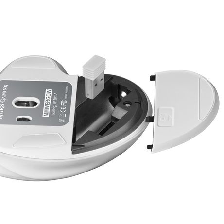 MOUSE WIRELESS MARS GAMING MMWERGO WHITE 3200DPI SWITCHES MECANICOS KAILH DISEÑO ERGONOMICO DIEST - Imagen 6 de 7 MOUSE WIRELESS MARS GAMING MMWERGO WHITE 3200DPI SWITCHES MECANICOS KAILH DISEÑO ERGONOMICO DIEST - Imagen 6 de 7