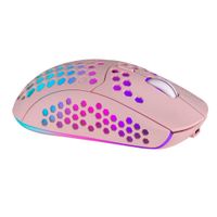 Miniatura 3 de MOUSE INALAMBRICO MARS GAMING MMW3 PINK USB 2.4G BATERIA RECARGABLE 3200DPI ULTRALIGERO HIVE ILUMINACION RGB FLOW