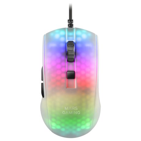MOUSE MARS GAMING MMR TRANSLUCIDO WHITE OPTICO 12800DPI ULTRA LIGERO 58g ILUMINACION RGB SWITCHES MECANICOS HUANO PROGRAMABLES - Imagen 2 de 7 MOUSE MARS GAMING MMR TRANSLUCIDO WHITE OPTICO 12800DPI ULTRA LIGERO 58g ILUMINACION RGB SWITCHES MECANICOS HUANO PROGRAMABLES - Imagen 2 de 7