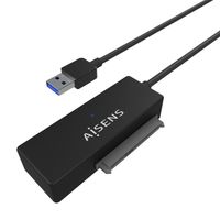 Miniatura 3 de AISENS Adaptador ASE-35C02B SATA a USB-C USB 3.0/USB3.1 GEN1 para Discos Duros 2.5?” y 3.5?” con A