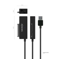 Miniatura 5 de AISENS Adaptador ASE-35C02B SATA a USB-C USB 3.0/USB3.1 GEN1 para Discos Duros 2.5?” y 3.5?” con A
