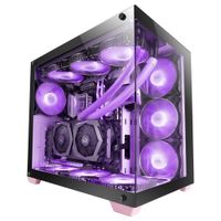 Miniatura 4 de CAJA TORRE E-ATX MARS GAMING MCV4 PINK XXL PREMIUM CUSTOM DOBLE VENTANA DE CRISTAL TEMPLADO CONTINUO SIN FUENTE DE ALIMENTACION
