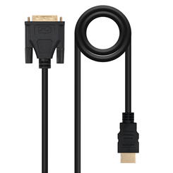 Nanocable - CABLE DVI A HDMI, DVI18+1/M-HDMI A/M, 3 M