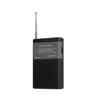 Miniatura 2 de RADIO PORTATIL ANALOGICA SUNSTECH AM FM ALTAVOZ FRONTAL CONEXION PARA AURICULARES ANTENA TELESCOPICA 2XAA NEGRO RPS42BLISBK