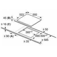 Miniatura 6 de VITROCERAMICA INDEPENDIENTE RADIANTES BOSCH PKK631BB8E 3 ZONAS COCCION ANCHO 60 CM