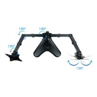 Miniatura 4 de SOPORTE MESA MONITOR/TV TOOQ DB1702TN-B 17´´/32´´ MAX.9KG NEGRO 2 BRAZOS