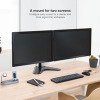 Miniatura 7 de SOPORTE MESA MONITOR/TV TOOQ DB1702TN-B 17´´/32´´ MAX.9KG NEGRO 2 BRAZOS
