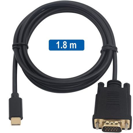 Ewent Cable Conversión USB-C / VGA, 1,8m - Imagen 4 de 4 Ewent Cable Conversión USB-C / VGA, 1,8m - Imagen 4 de 4
