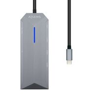 Miniatura 3 de AISENS USB-C dock 8 en 1, USB-C a 1xHDMI, 1xRJ45, 3xUSB, 1xPD, 1xSD, 1xMicroSD, Gris, 15 cm