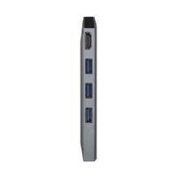 Miniatura 4 de AISENS USB-C dock 8 en 1, USB-C a 1xHDMI, 1xRJ45, 3xUSB, 1xPD, 1xSD, 1xMicroSD, Gris, 15 cm