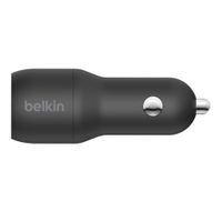 Miniatura 3 de CARGADOR DE COCHE BELKIN CCD001BT1MBK DOBLE USB-A 24W + CABLE USB A LIGHTNING 1M NEGRO