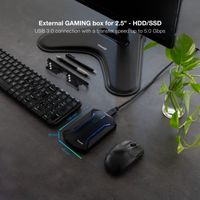 Miniatura 5 de Tooq TQE-2599RGB Caja 2.5 USB 3.1Gen1 LED Colores
