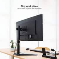 Miniatura 8 de SOPORTE MESA MONITOR/TV TOOQ DB1701TN-B 17´´/32´´ MAX.9KG NEGRO 1 BRAZO