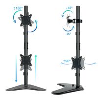 Miniatura 3 de SOPORTE MESA MONITOR/TV TOOQ DB1703TNV-B 17´´/32´´ MAX.9KG NEGRO 2 BRAZOS VERTICALES