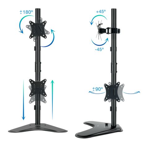 SOPORTE MESA MONITOR/TV TOOQ DB1703TNV-B 17´´/32´´ MAX.9KG NEGRO 2 BRAZOS VERTICALES - Imagen 3 de 8 SOPORTE MESA MONITOR/TV TOOQ DB1703TNV-B 17´´/32´´ MAX.9KG NEGRO 2 BRAZOS VERTICALES - Imagen 3 de 8