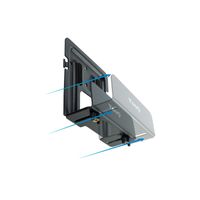 Miniatura 4 de SOPORTES PARED REPRODUCTOR/ROUTER/MINIPC TOOQ TQMPM4776 MAX.5KG NEGRO