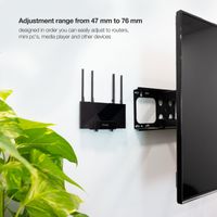 Miniatura 6 de SOPORTES PARED REPRODUCTOR/ROUTER/MINIPC TOOQ TQMPM4776 MAX.5KG NEGRO
