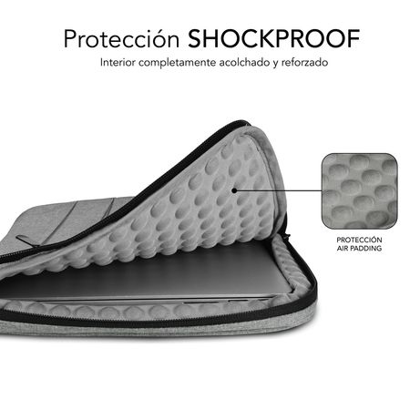 AIR PADDING 360 SLEEVE 15,6" LIGHT GREY - Imagen 5 de 8 AIR PADDING 360 SLEEVE 15,6" LIGHT GREY - Imagen 5 de 8