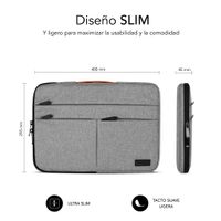 Miniatura 7 de AIR PADDING 360 SLEEVE 15,6" LIGHT GREY