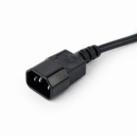 Miniatura 3 de REGLETA SAI GEMBIRD 3 SCHUKO INTER CON FUSIBLE 10 A ENC C14 CABLE 0 6 M NEGRO