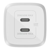 Miniatura 3 de CARGADOR DOMESTICO BELKIN WCH011VFWH DOBLE USB-C GAN BOOST CHARGE PRO 45w (25w+20w)