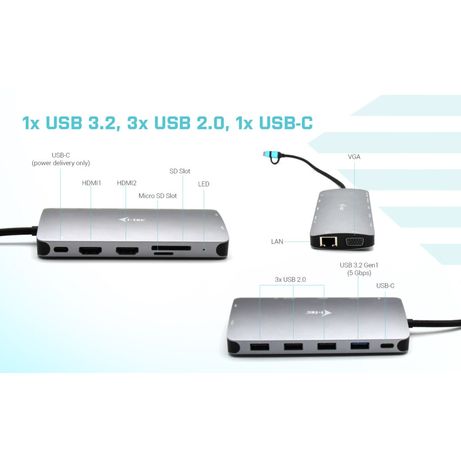 I-TEC USB 3.0 3X LCD NANO DOCK USB 3.0 USB-C/TB3 LAN PD 10 0W - Imagen 8 de 12 I-TEC USB 3.0 3X LCD NANO DOCK USB 3.0 USB-C/TB3 LAN PD 10 0W - Imagen 8 de 12