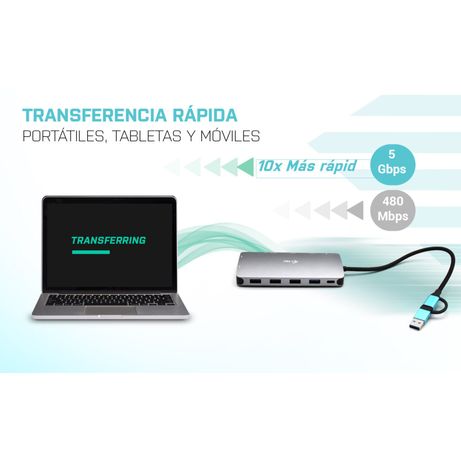 I-TEC USB 3.0 3X LCD NANO DOCK USB 3.0 USB-C/TB3 LAN PD 10 0W - Imagen 10 de 12 I-TEC USB 3.0 3X LCD NANO DOCK USB 3.0 USB-C/TB3 LAN PD 10 0W - Imagen 10 de 12