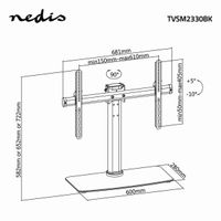 Miniatura 7 de SOPORTE PARA TV NEDIS TVSM2330BK