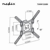 Miniatura 10 de SOPORTE NEDIS TVWM1330BK 23-55 PARED